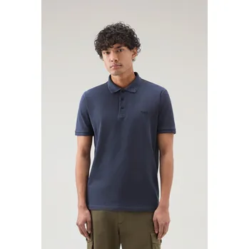 Pánská košile POLOKOŠILE WOOLRICH MACKINACK POLO MELTON BLUE