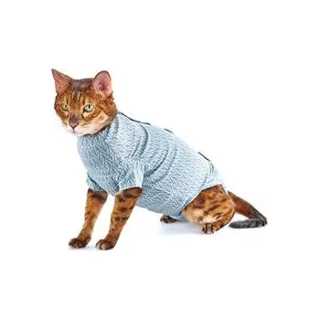 Obleček pro psa Obleček Body Suit Step'n Go Cats 3XS modrý BUSTER