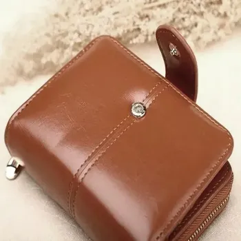 Peněženka Malá dámská peněženka ROC23 (Hnědá elegantní malá dámská peněženka 11,5 x 9 x 3,5 cm)