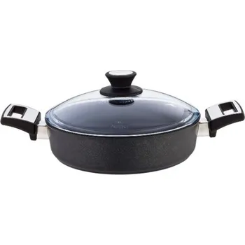 Hrnec SKK Serie 3 – tradiční Indukční titanový hrnec 26 cm, hloubka 7 cm s víkem model 2025