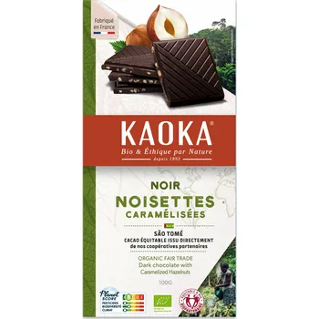 Čokoláda Čokoláda hořká s oříšky 100 g BIO KAOKA