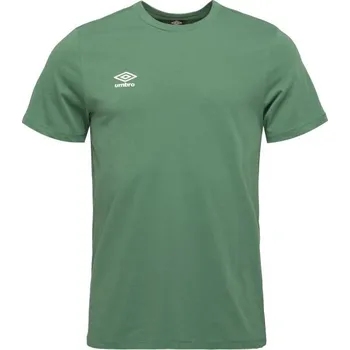 Pánské tričko Pánské triko Umbro SPORTS ESSENTIALS TEE L Zelená, Bílá