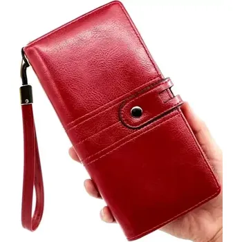 Peněženka Dámská peněženka ROC1R (Červená prostorná dámská peněženka o rozměru 19,3 x 9,5 x 3,5 cm)