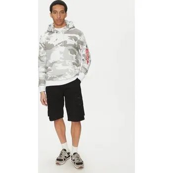 Pánské kraťasy Alpha Industries Šortky z materiálu 136250 Černá Regular Fit 29