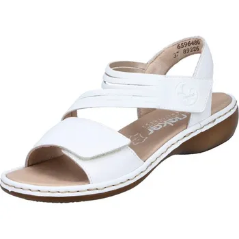 Dámské sandále RIEKER Dámské bílé kožené sandále RIEKER, model 65964-80 Velikost: 39