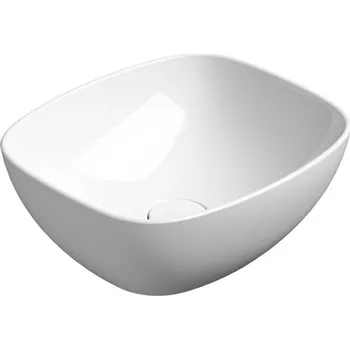 Umyvadlo GSI NUBES keramické umyvadlo na desku 40x35cm, bílá ExtraGlaze