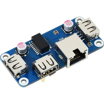 Stolní počítač Waveshare Ethernet/USB HUB HAT (B) pro Raspberry Pi