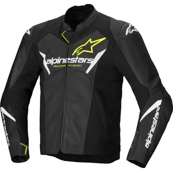 Moto oblečení bunda FASTER 3 AIRFLOW, ALPINESTARS (černá/bílá/žlutá fluo) 2026 Velikost/Provedení: 52