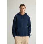 MIKINA WOOLRICH LIGHT FLEECE FULL-ZIP HOODIE DREAM BLUE