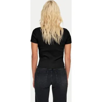 Dámské tričko ONLY T-Shirt Val 15339774 Černá Slim Fit XL