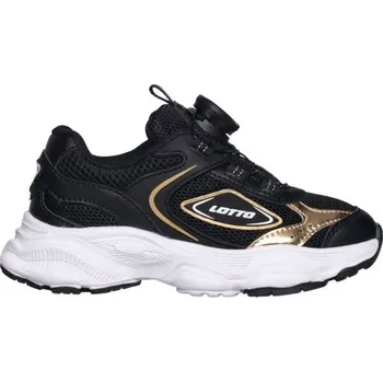 Chlapecká obuv Dětská volnočasová obuv Lotto REGGIE 35 Černá, Bílá, Zlatá