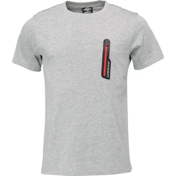 Pánská móda Pánské triko Umbro FALLON L Šedá, Červená