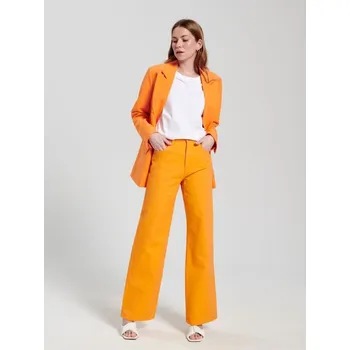 Dámské džíny Sinsay - Džíny high waist wide leg - oranžová - 2074F-22J - 2074F-22J-32
