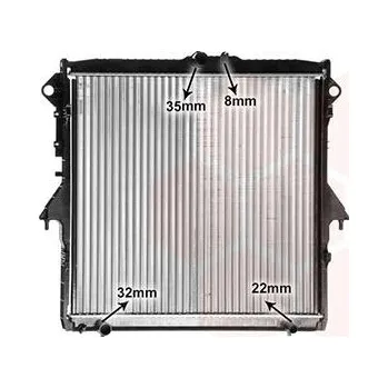 Motor automobilu Chladič, chlazení motoru VAN WEZEL 18012731