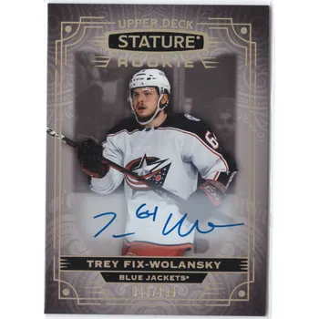 Sběratelská karetní hra 2022-23 UD Stature TREY FIX-WOLANSKY Rookie Auto Podpis Limit 199