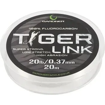 Gardner Fluorocarbonový Vlasec Tiger Link 20 m - 0,37 mm 20 lb