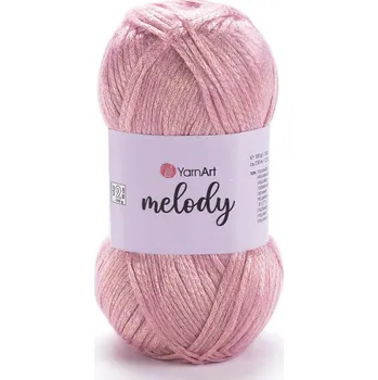Příze Pletací / háčkovací příze YarnArt MELODY 897 jemně růžová, efektní, 100g/230m