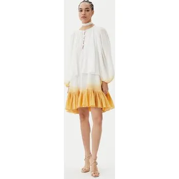 Dámské šaty PINKO Letní šaty Inventi Abito 104949 A2G4 Écru Relaxed Fit 40