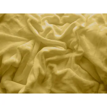 Textilomanie Prostěradlo mikroplyš Soft 180 x 200 cm, hořčicové