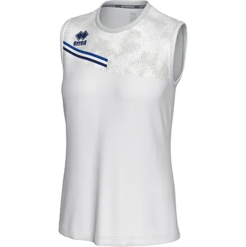 Dámské tričko ERREA´ ERREA ELOY Dámské triko BARVA: bílá - modrá - tmavě modrá, Velikost: XL Lehké a technické sportovní tílko z recyklovaného materiálu