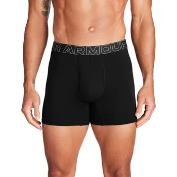 Boxerky Pánské boxerky Under Armour PERF COTTON 6IN (3-PACK) černé 1383889-001 - L | UK 11,5 | US 12,5