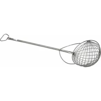 Naběračka Naběrák drátěný mřížový nerez pr.30 cm rukojeť 80 cm