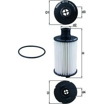 Olejový filtr Olejový filtr MAHLE OX 774D