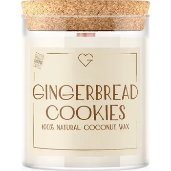 Svíčka Goodie Svíčka s dřevěným praskajícím knotem - Gingerbread Cookies 160 g
