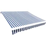 vidaXL Náhradní plachta na markýzu 3,5 x 2,5 m [143705] Barva: Modro-bílá