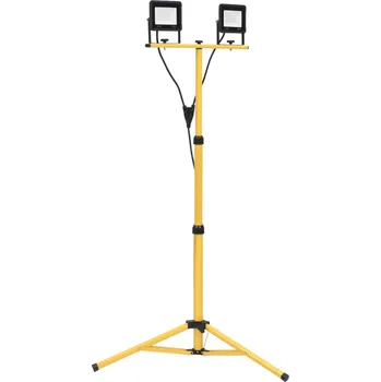 LED reflektor se stojanem 2 x 50 W teplé bílé světlo Černý149656