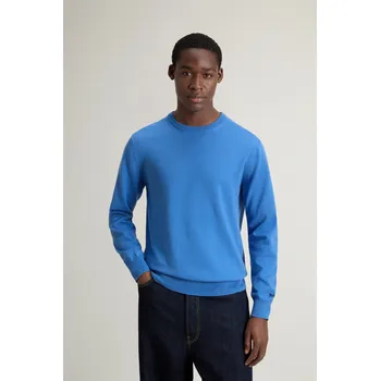 Pánský svetr SVETR WOOLRICH LOGO COTTON CREWNECK AVIATION