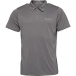 Pánské polo triko Columbia HIKE POLO XXL Tmavě šedá, Světle modrá
