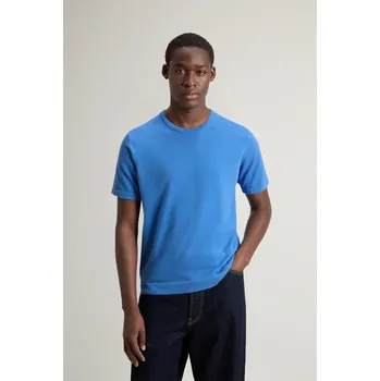 Pánský svetr SVETR WOOLRICH KNITTED T-SHIRT AVIATION