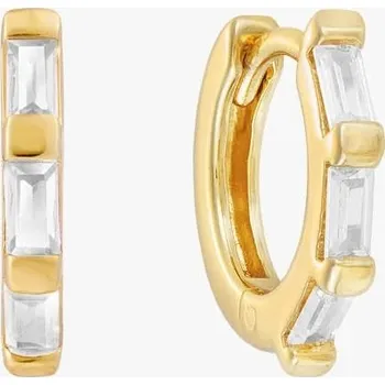 Náušnice Baguette Gold Hoop náušnice 1ks