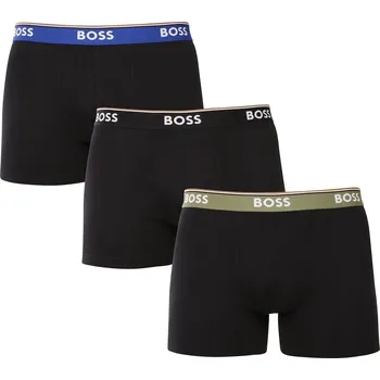 Boxerky 3PACK pánské boxerky BOSS černé (50531691 965) XXL Možnost vrácení zboží ZDARMA do 120 dnů!