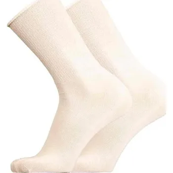 Dámské ponožky Merino ponožky bez lemu 35-38 bílé - krémové