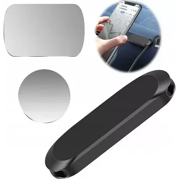 Magnetický držák do auta - RO2486 (Silný magnetický držák do automobilu na table, telefon, 2x kovová destička v balení)
