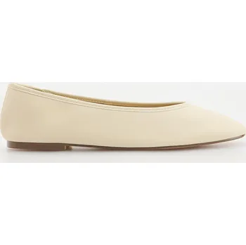 Dámské baleríny Reserved - Kožené baleríny - krémová - 486CP-01X - 486CP-01X-41