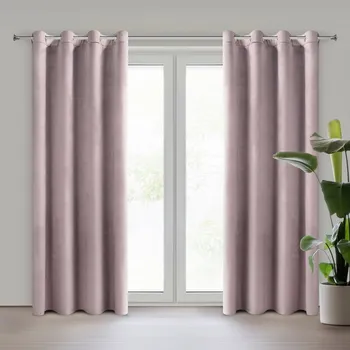 ArtFir Závěs ROSA K | pudrově růžová 140 x 250 cm