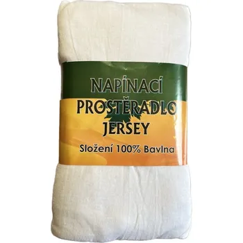 Prostěradlo ECOMATRACE Prostěradlo napínací Jersey bavlna bílé 140x200