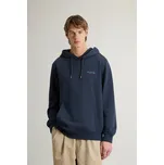 MIKINA WOOLRICH GRAPHIC HOODIE MELTON BLUE