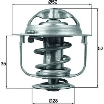 Automobilové těsnění Termostat, chladivo MAHLE TX 165 88D