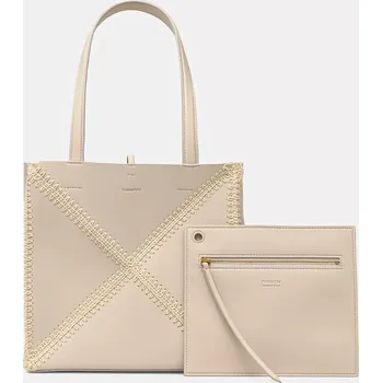 Kabelka Nanushka THEORIGAMITOTE béžová barva, NW23CRBG00871, ONE SIZE, 01X
