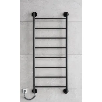 P.M.H. PMH Niklas 657 x 1462 mm NI2 elektrický sušák barva černá PROVEDENÍ: levá strana