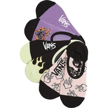 Dámské ponožky ponožky Vans Buggin Out Cannodle 3 Pack - Shadow Lime 36.5-41