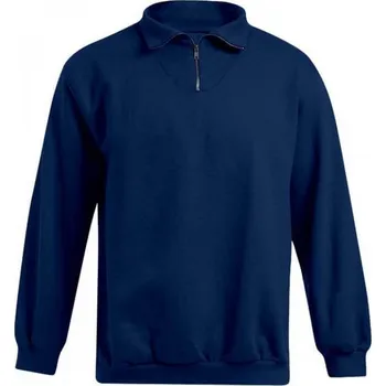 Pánská mikina Promodoro Teplý pánský svetr s horním zipem Barva: modrá námořní, Velikost: M E5050N