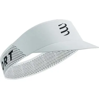 Kšiltovka Běžecký kšilt Compressport PRO RACING VISOR OS Bílá, Černá
