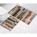 Bellatex Koupelnová a WC předložka bez výkroje Dřevěná podlaha 3D