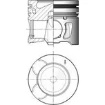 Píst KOLBENSCHMIDT 41251600