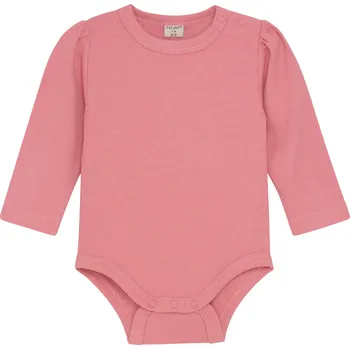 Kojenecký body Dětské body s dlouhým rukávem z bambusu a bavlny růžové Powder Pink CeLaVi Velikost: 50